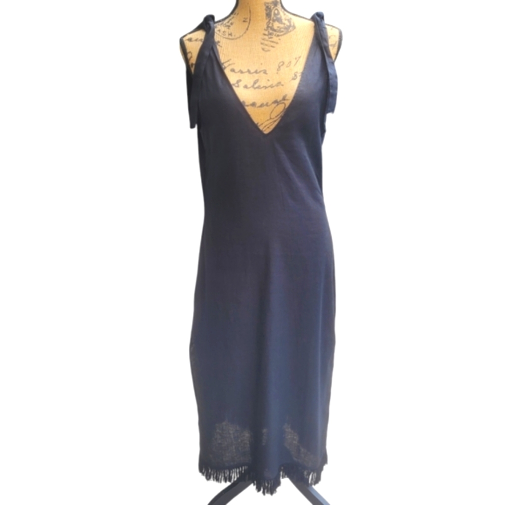 Magali Pascal 100% Linen Midi Dress Size S